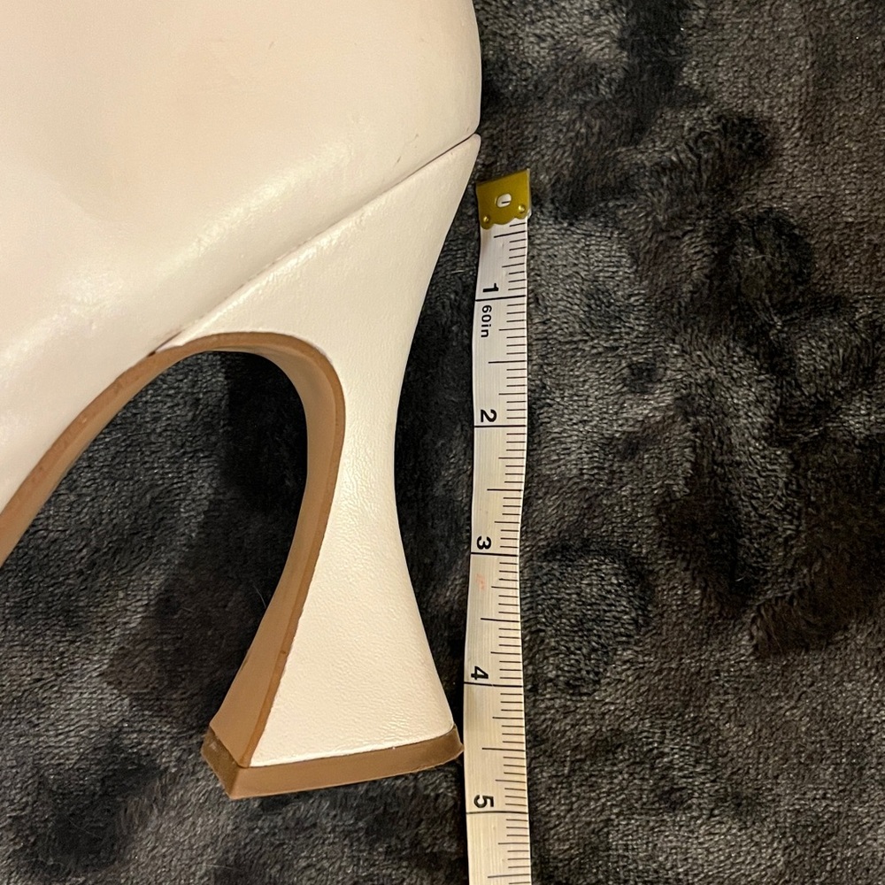 Steve Madden Cream Heeled Boots - Picture 12 of 12